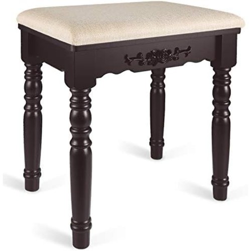 Oak wood vanity stool modern - vanity, stool,