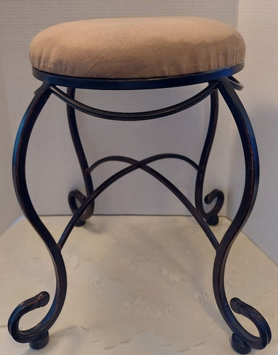 Sturdy metal vanity stool - sturdy,