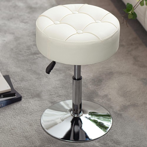 Adjustable vanity stool with - adjustable,