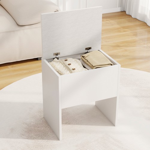 Vanity stool flip top storage - vanity,