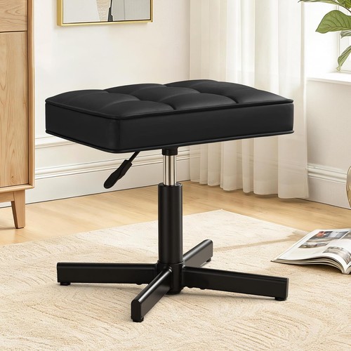 Vanity stool 360 swivel faux - stool,