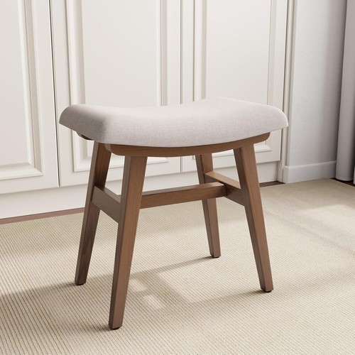 Solid wood small vanity stool