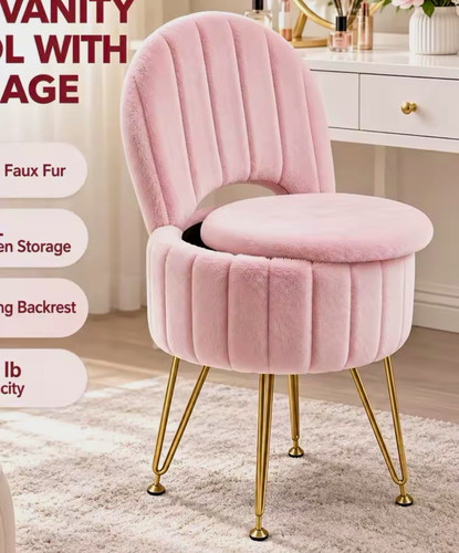 Pink gold vanity - vanity, w/