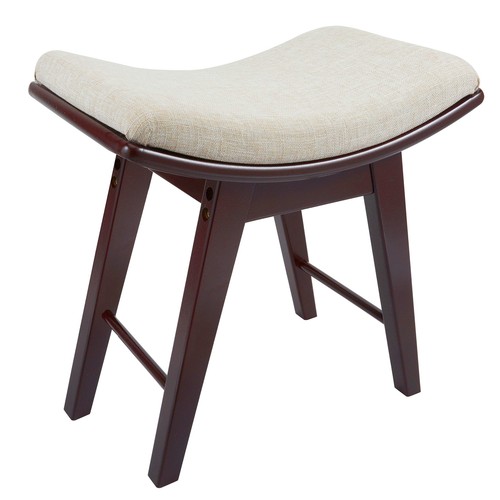 Oak wood vanity - vanity, stool,