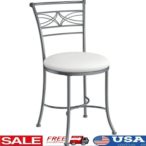Metal vanity stool chrome - stool,