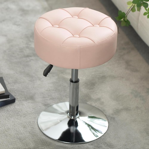 Adjustable vanity stool with - adjustable,