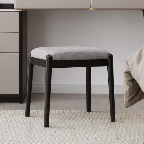 Chic solid wood vanity stool - chic,