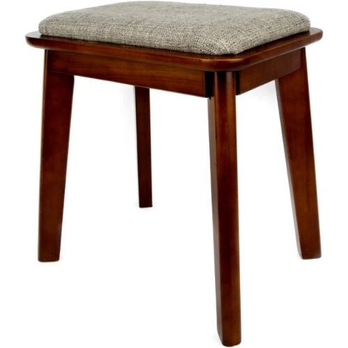 Vanity stool walnut framed - stool,