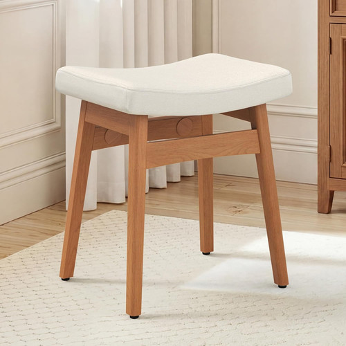 Compact vanity saddle stool - saddle,
