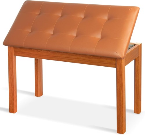 Duet piano bench padded - piano, w/